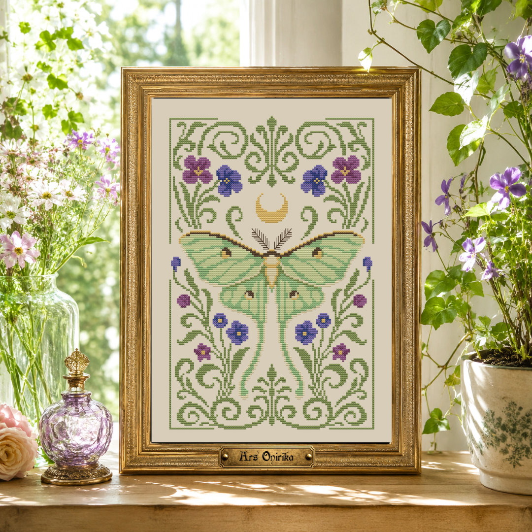 Luna Moth - Cross Stitch Pattern