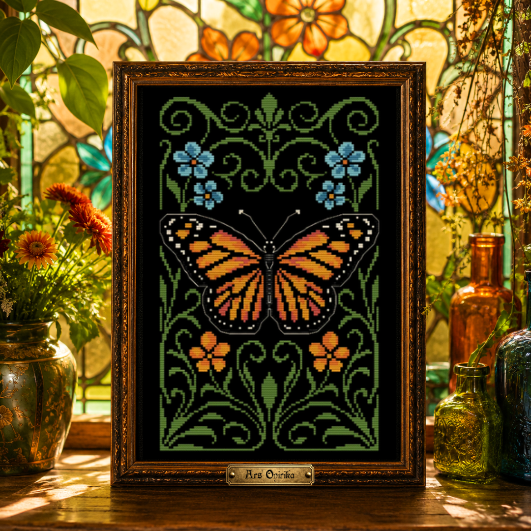 Monarch Butterfly - Cross Stitch Pattern