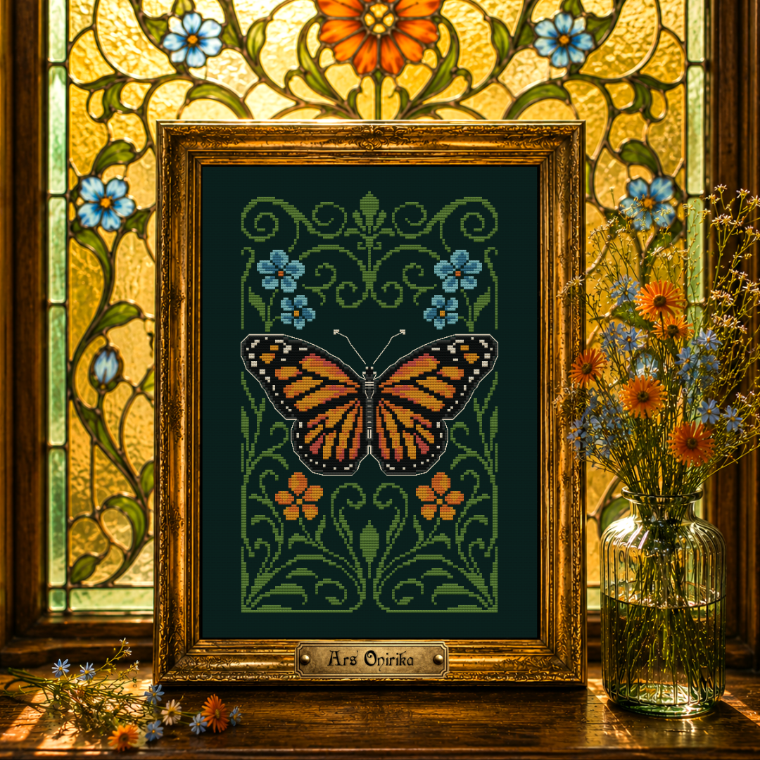 Monarch Butterfly - Cross Stitch Pattern