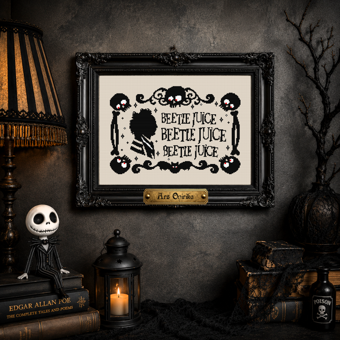 Beetlejuice - Cross Stitch Pattern