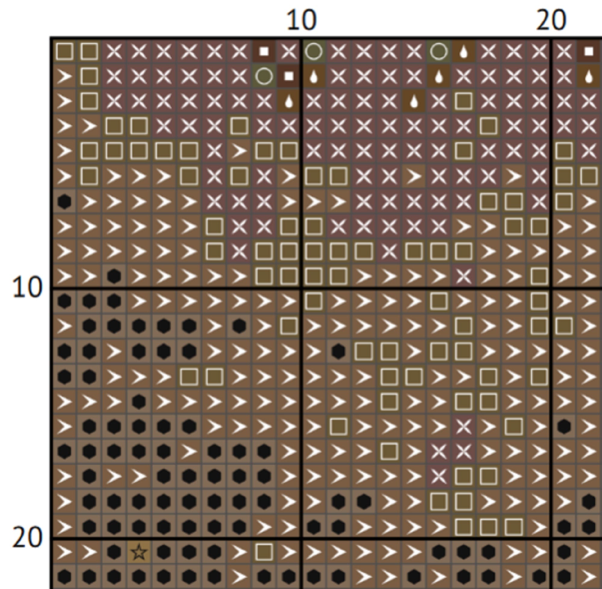 Waterhouse Witch Art Cross Stitch Pattern (PDF) – Magic Circle - ADVANCED LEVEL