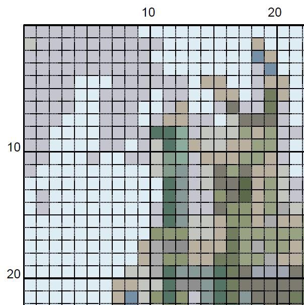 Monet Water Lilies Cross Stitch Pattern - Classic Art (PDF) - ADVANCED LEVEL
