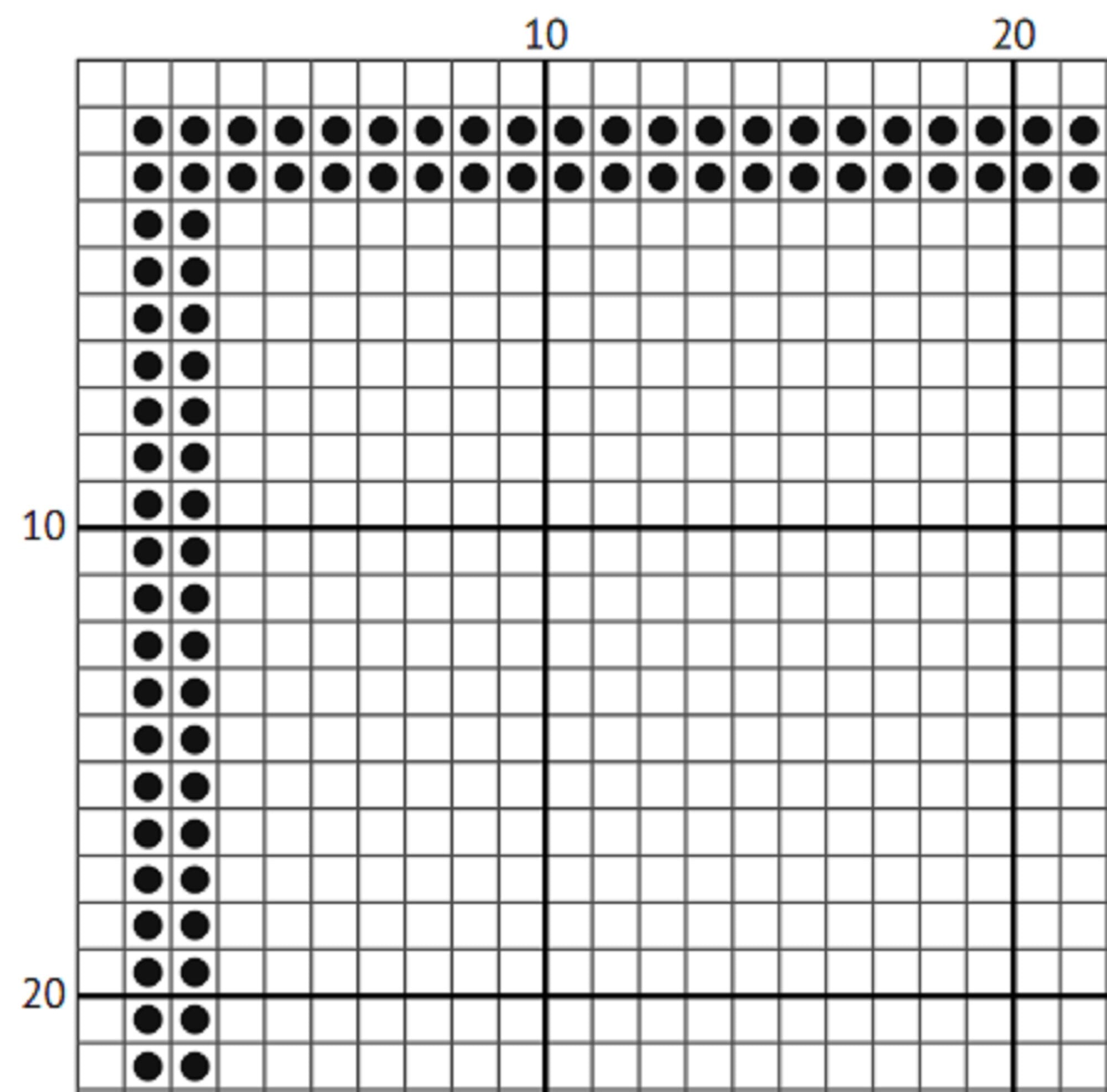 The Moon Tarot Card - Cross Stitch Pattern (PDF) – Rider Waite, Major Arcana - INTERMEDIATE LEVEL