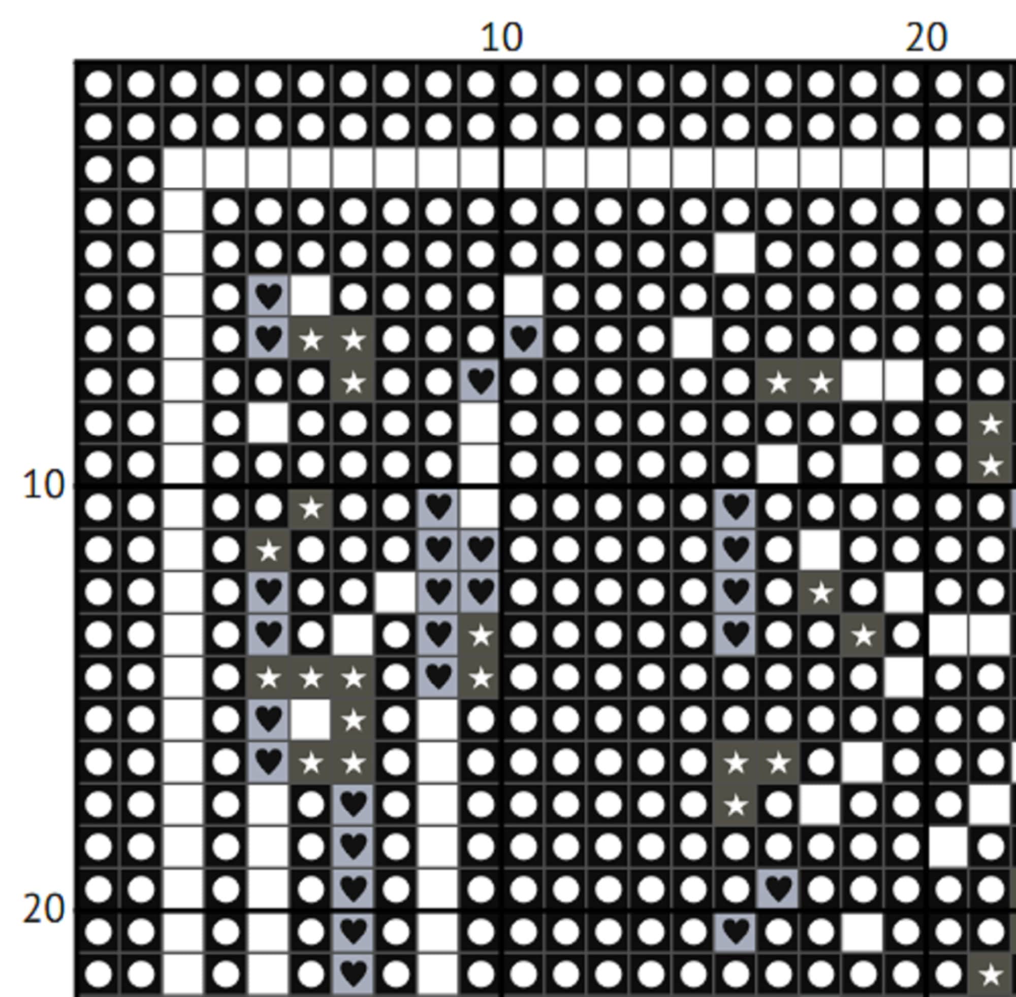 Medieval King & Queen Cross Stitch Pattern (PDF) – Historical Blackwork - INTERMEDIATE LEVEL