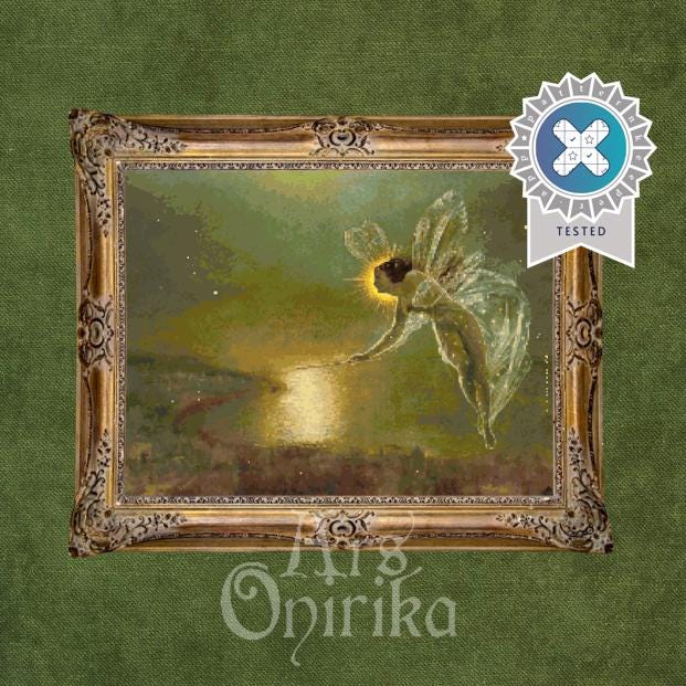 Magic Fairy - Spirit of the Night - Cross Stitch Pattern (PDF) - ADVANCED LEVEL