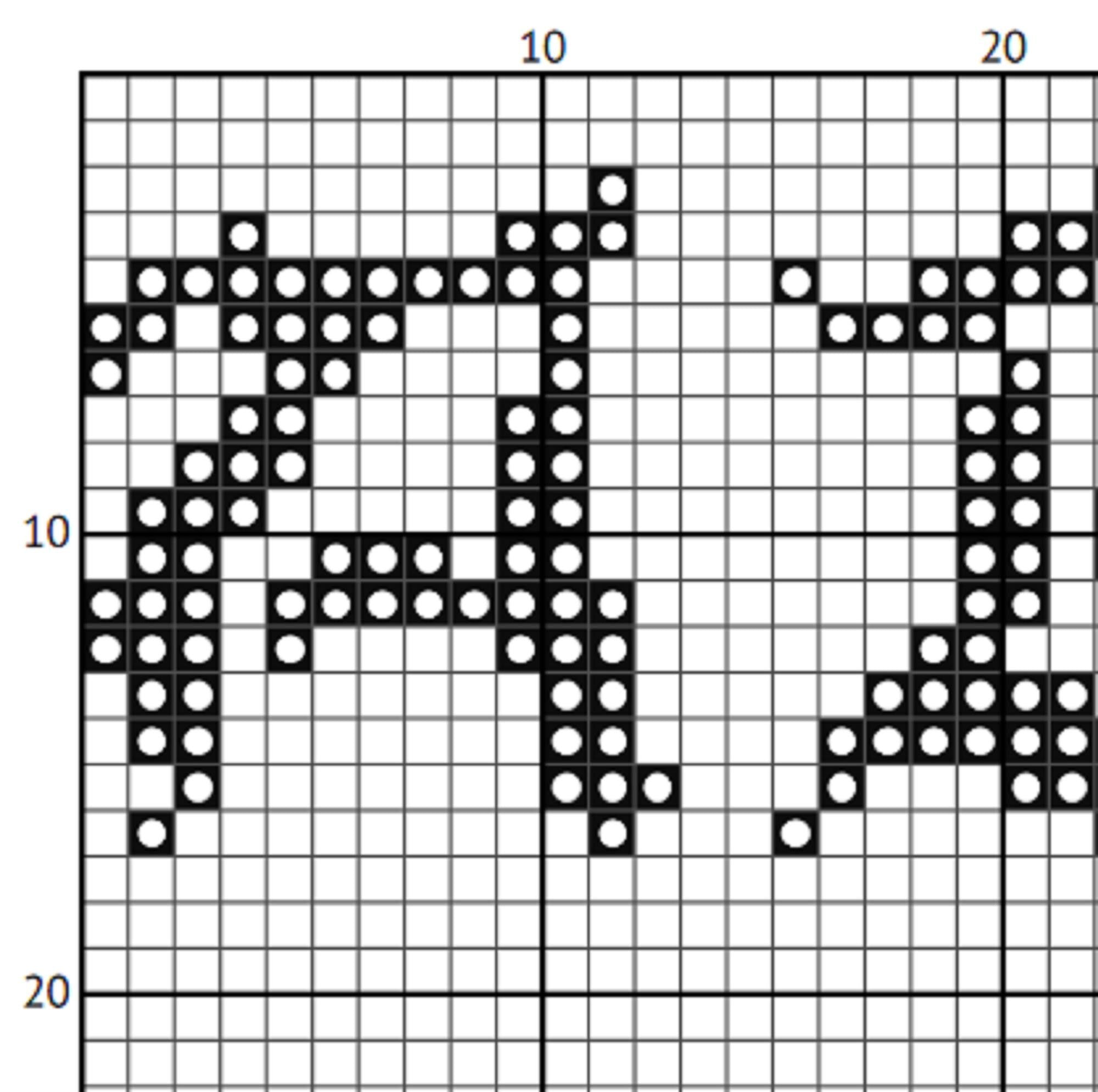 Magic Alphabet Cross Stitch Font – Gothic Pattern (PDF) - EASY LEVEL
