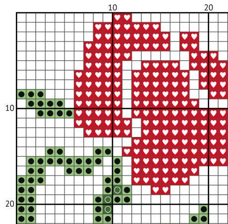 Art Nouveau Floral Cross Stitch Pattern (PDF) - EASY LEVEL